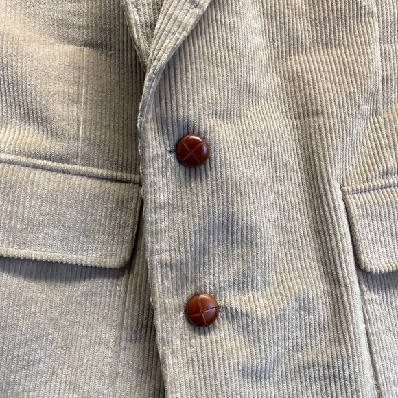 Alexander Lloyd Sport Coat Corduroy Blazer Mens Size 46R Two Button Jacket Retro - Picture 10 of 13